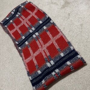 Madewell Red and Blue Plaid Scarf